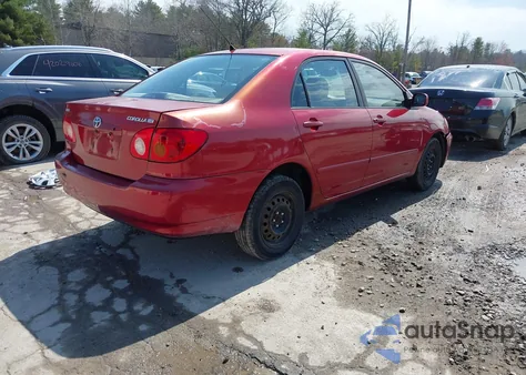 2004 Toyota Corolla Le z USA, uszkodzony, nr VIN 2T1BR38EX4C173228